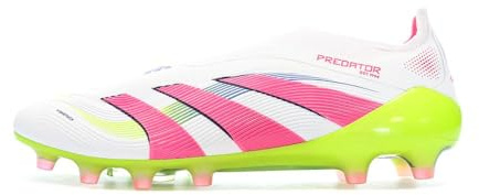 adidas - Zapatillas de fútbol, color blanco y rosa para hombre, predator Elite LL AG