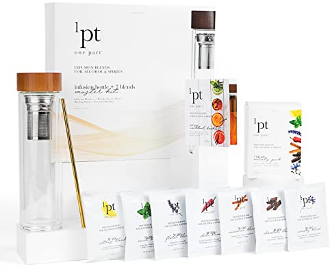 Cocktail-Infusions-Master-Kit – Craft Cocktail Home Bar Infuser Kit mit Infusionsflasche und Infusionsmischung, 9-teiliges Set