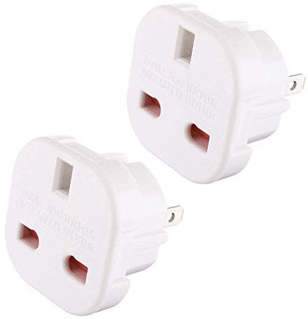 Gadgets Hut UK - 2 x UK to US Travel Adaptor suitable for USA, Canada, Mexico, Thailand - Refer to Product description for Country list