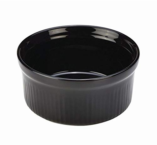 Royal Genware Ramekins 9.5cm Black - Case of 12 - Porcelain Serving Ramekins