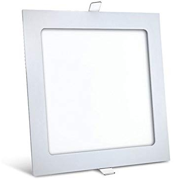 18 Watt LED Ultra Slim Panel Einbauleuchte Deckenlampe unterpurz Einbau Eckig 22,5 x 22,5 cm Warmweiß