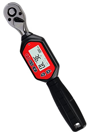 VPOER Digitaler Drehmomentschlüssel, 3/8-Zoll-Antrieb, 1,8–60 Nm, mit Summer und LED, kalibriert