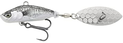 Savage Gear Jig Spinner zum Kunstköderangeln auf Raubfische 3D Sticklebait Tailspin 8cm 18g