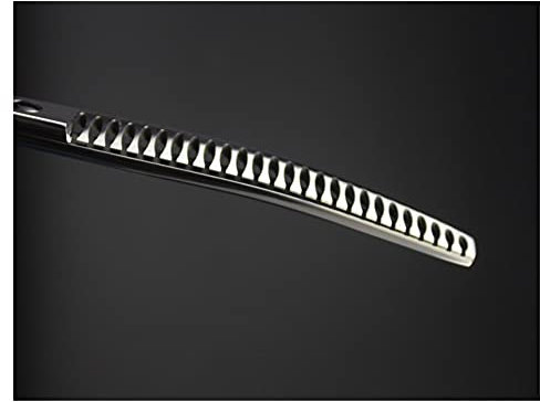 Hunde Haarschneider Silber Schere Abwärts gekrümmtes Ausdünnen Haustier Styling Werkzeug Trimmen Haarschere Matte Fishbone (Color : Thinning only)