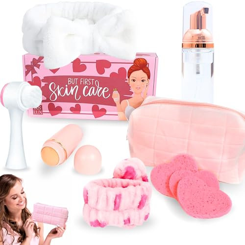 Skincare kit, routine skincare visage, skin care coréenne kit, coffret soin femme, soins pour le visage, idée cadeau, coffret beauté femme, korean, cadeau original utile,KSLUX