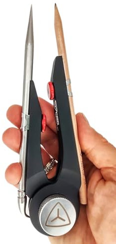 Yerg Tools Skrȳb (Anodized Aluminum), Woodworking Scribe Tool Divider - Carpentry, Flooring, Cabinets, Metal Working, Van Conversions, Boat Building (6065 Aluminum)