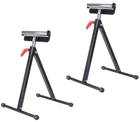 BXGTECH Klappbarer Rollenständer, 59,9 kg Tragkraft, verstellbarer Rollenständer, 68,6 cm - 109,2 cm, robuster Ständer, 2 Stück