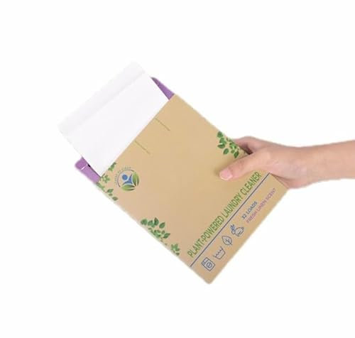 Eco-Friendly Laundry Detergent Sheets (64 Loads) 2 boxes of 32 dissolvable leaves, plastic-free, vegan, hypo-allergenic, pH neutral, biodegradable, ultra-concentrated, non-biological