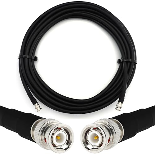 RANGEFUL 6m BNC Maschio a BNC Maschio Cavo coassiale CB UHF RG213 — BNC prolunga coassiale 50 Ohm — per HAM, Radio CB, UHF Antenna, Misuratore SWR, Radioamatore, RF a onde corte
