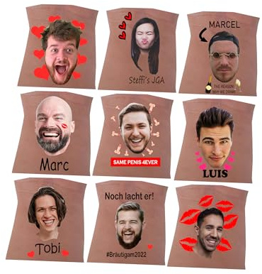 personalisierte JGA Tattoo, lustige junggesellenabschied tattoos, Junggesellinnenabschied, Hochzeit, Geburtstag, Geschenk, Deko, Party, Firmenlogo, Event, Klebetattoo (1x Tattoo, Design 1)
