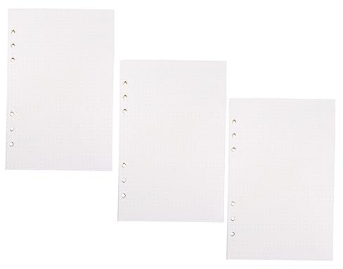 VILLCASE 135blätter Nachfüllpapier Mit Punktmuster Loseblattpapier Für Notizbücher Ersatzpapier Für Skizzieren Und Schreiben