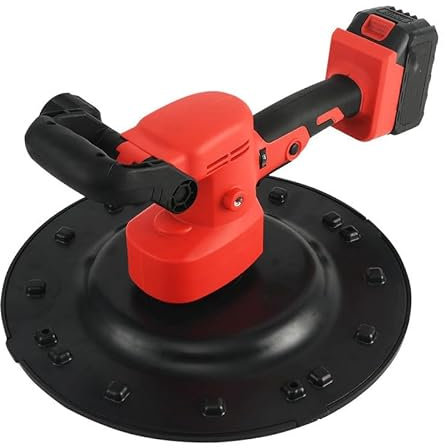 WHYYDSS Electric Wall Smoothing Machine, Electric Concrete Cement Mortar Trowel Machine, Electric Board Grinder, 1680W Cordless Polishing Machine,2Battery