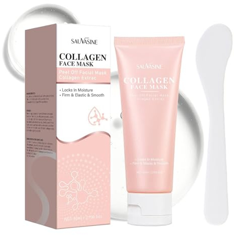 1 StüCk Collagen Night Wrapping Mask Kollagen Maske Overnight Collagen Maske Gesicht Overnight Reduziert Erschlaffung Und Mattheit Haut Strahlende Haut Inklusive Maskenstab