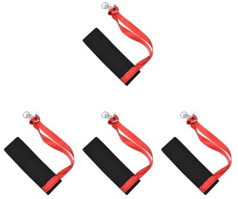 rockible 4-teiliges Sporthandschuhband, Skizubehör, mit Clips, Skihandschuh-Handschellen, Handschuhleinen-Handgelenkbänder für den Außenbereich, Frauen