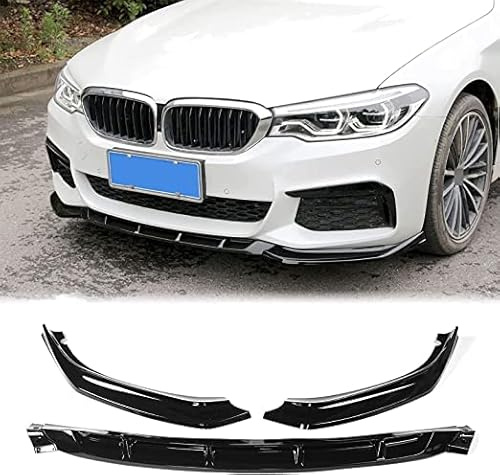 zjlgs Frontspoiler-Stoßfängerlippe für BMW 5 Series G30 G31 G38 540i M Sport 2018-2020, Auto Frontschürze Lippe Spoiler Dauerhaft Frontstostange Lippe Splitter Verkleidung