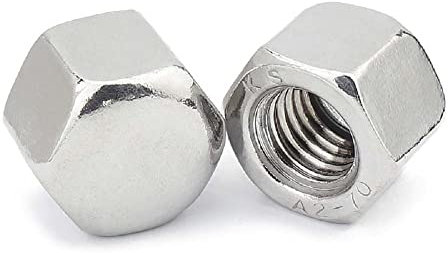 5/10/20pcs M3 M4 M5 M6 M8 M10 M12M14M16 DIN917 304 A2-70 In Acciaio Inox Esagonale Esagonale Corto Basso Sottile Cap Acorn Dado Copertura Dado Cieco(M6 20pcs)
