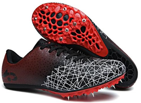 Zapatillas de Atletismo con Clavos Profesionales para Hombres y Mujeres, Transpirables, para Carreras, Saltos y Carreras de Velocidad