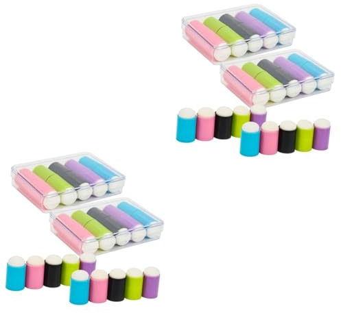 FRCOLOR 2 Juegos Bloque De Tampón De Uñas Clavos Gel Constructor Esmalte De Uñas Equipo Uñas De Gel Clíper Para Uñas Pulimentos Punta De La Pluma De Manicura Polvo Esponja 30 Piezas * 2