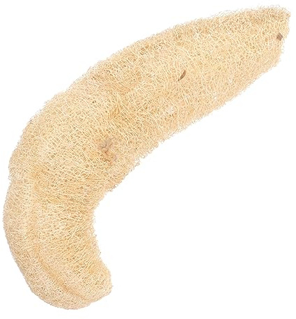 Esponja de Lufa para Fregar Beige 1pieza, para Ducha y Baño | Loofah Natural, Exfoliación Corporal, Elimina Células Muertas, Formato Individual