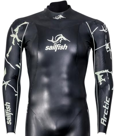 sailfish® Neoprenanzug Herren | Men's Arctic 1 Triathlon Anzug für kaltes Wasser | Thermo-Fleece & Graphene-Wärmefutter | Flexibel & warm bei Langen Einheiten