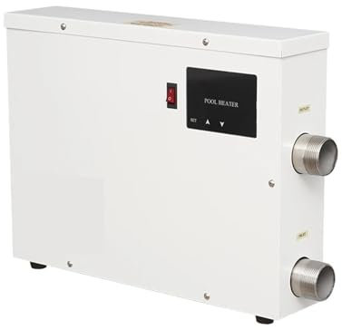 OUHFCASN Tragbare Pool-Wärmepumpe, 15 kW, mit thermostatischer Steuerung, elektrische Poolheizung for Badewannen, SPA Effizientes Heizen(15KW)