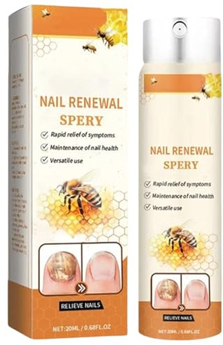 Spray Lenitivo Per Unghie - 20 ml Spray Riparatore Per Unghie Al Veleno D'ape | Liquido Rinforzante Antimicotico Per Unghie Delle Mani | Liquido Nutriente Per Unghie Dei Piedi Danneggiate
