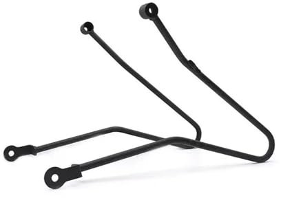 ENEFCKCHRL Topcase Träger Halter Für Bonneville T100 Für Retro Motorrad Metall Rack Motorrad Pannier Schiene Sattel Unterstützung Halterung Gepäckträger Hinten(Zwart)