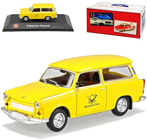 Generisch Trabant 601 Universal Kombi Gelb Deutsche Post 1964-1990 DDR 1/43 Atlas Modell Auto