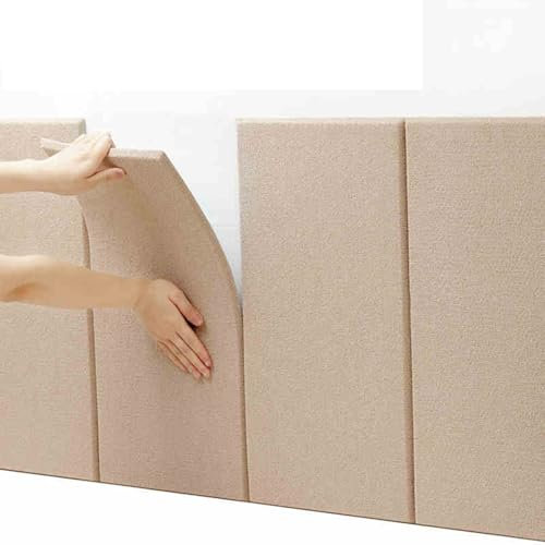 HSIRYAOHD Anti Collision Soft Wall Stickers, Thicken Kids Protector Wall Padding 30cm x 60cm Self-Adhesive Wall Cushion Tatami, Soft Bag Wall Panels, 3D Protective Cushion for Bedr
