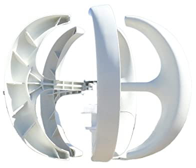 HPHPH Aerogenerador Eolico Generador de turbina eólica de Eje Vertical pequeño de 1000W for el hogar 1KW 12V 24V 48V con Molino de Viento de bajo Ruido MPPT for farolas(White with Control,48V)