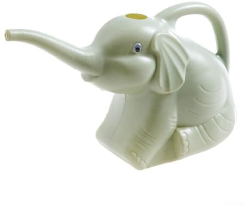 Adorable regadera con forma de elefante que da vida a tu rutina de jardinería (verde)