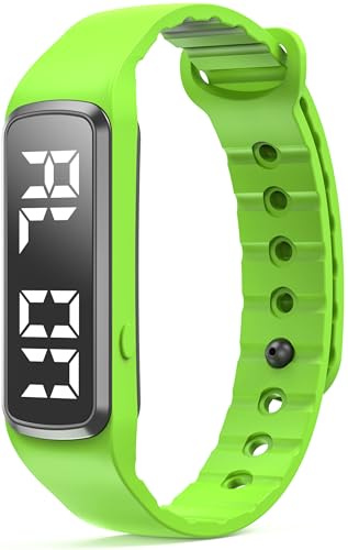 findtime Schrittzähler Armband Fitnessuhr ohne App und Handy Digitaluhr Kinder mit Wecker Datum 12/24H Fitness Tracker Digitale Armbanduhr Laufuhr Sportuhren Herren Damen Jungen Mädchen