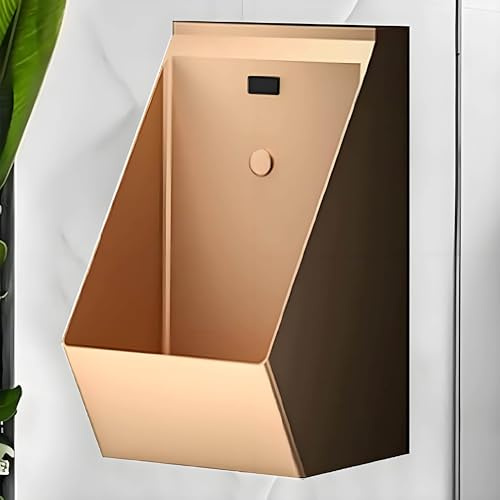 PioMue Urinoir Mural à capteur, urinoirs en Acier Inoxydable 304, Toilettes à capteur Automatique, pour Bar, Salle de Bain, hôtel, Magasin Black