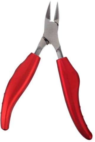 TOPPERFUN Cortaúñas Herramienta para Uñas de Manos y Pies de Acero Inoxidable para Uñas Gruesas Diseño Curvado y Alta Resistencia Mango de Goma Antideslizante
