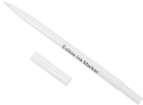 LIFKOME Essbarer Fondant Stift Backzubehör zum Torten Dekorieren Lebensmittelechter Zuckerstift mit Breiter Spitze für Kekse Kuchen Zuckerpaste Einfaches DIY Tortenschreiben Zufälliger