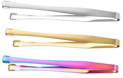 Lot de 3 griffes à glace en acier inoxydable avec poignée pour cuisine, camping, épluchage et service de boissons, outils de cuisine