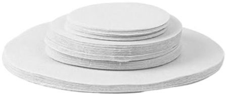 Toyvian 48 pezzi Tovagliette Rotonde in Feltro Antiscivolo Sottopiatti Protettivi Assorbenti per Piatti Pentole e Bicchieri per Tavoli in Marmo e Legno Stile Moderno Minimalista