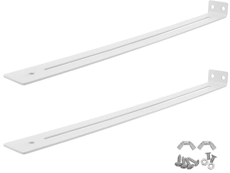 Homoyoyo Kit de Reparación para Cajones de Cocina 2 Piezas Soporte de Acero para Guías y Deslizadores de Tocador Fijación Resistente para Gabinetes Accesorio de Montaje para Muebles de