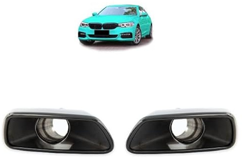 Auspuffblenden Trapez SET Schwarz für 5er G30 G31 nur M-Paket 520-540