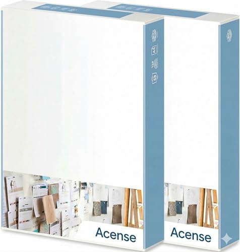 Acense Multi-Purpose A4 Printer Paper, 80gsm, White, 2 Reams, 1000 Sheets