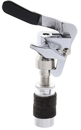 Fonowx Hi Hat Clutch de Aleación de Zinc con Mecanismo de Apertura y Cierre Incluye Accesorio para Platillos y Caja Soporte Robusto para Batería Adecuado