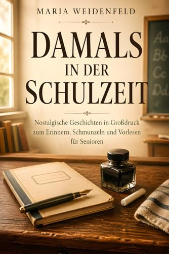 Damals in der Schulzeit: Nostalgische Geschichten in Großdruck zum Erinnern, Schmunzeln und Vorlesen für Senioren (Herzerwärmende Geschichten in Großdruck – Für Senioren & Menschen mit Sehschwäche)