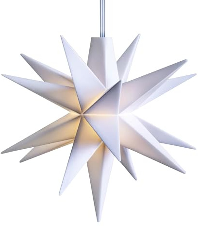Deco-Trend Kunststoff-Stern Mini, weiß