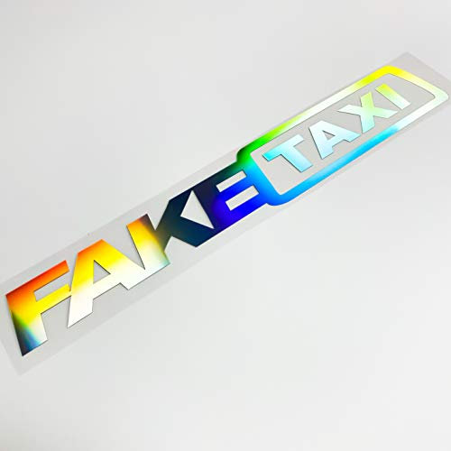 Autoaufkleber Fake Taxi Aufkleber faketaxi Sticker Frontscheibenaufkleber Heckscheibenaufkleber Hologram Slick Oil 14 Hologramm Farben Shiny Most Hated