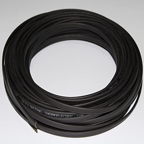 KEPOHK 220V Flammhemmendes Heizkabel Breite 8mm Selbstregulierende Temperatur Wasserrohrschutz Dachenteisung Heizkabel 20m