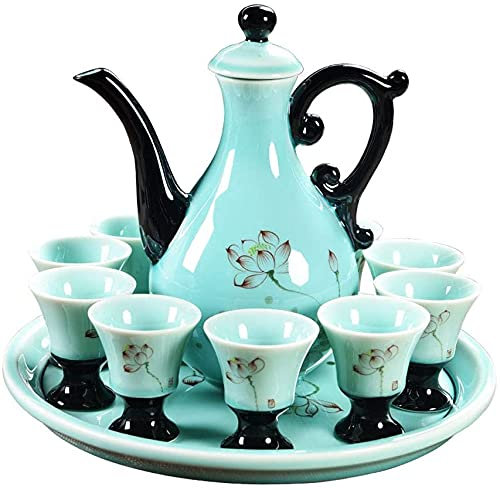 JINCAN. 12 set di tè set vino in ceramica casa semplice kung fu set da tè teiera montagne russe tazza di caffè ceremony accessori contenitore regalo