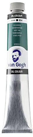 Van Gogh Ölfarbe - Ölfarbe Tube 60 ml - Tannengrün 654 - Hohe Pigmentierung & Lichtechtheit - Ideal für Künstler