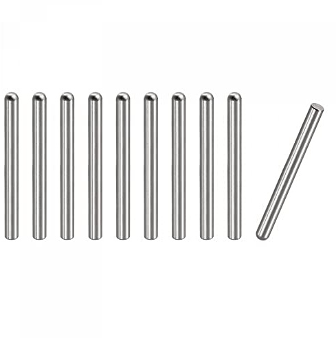 uxcell 5x60mm Dowel Pins, 10pcs 304 Stainless Steel Round Head Flat Chamfered End Dowel Pin Bunk Bed Pins Shelf Pegs Support Shelves Fasten Elements