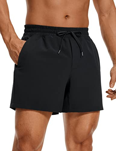 CRZ YOGA Linerless Workout Shorts 5'' Black XX-Large