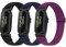 enkic 3 Pack Elastic Strap Compatible with Fitbit Inspire 3/Inspire HR/Ace 3, Adjustable Stretchy Nylon Sport Replacement Wristband for Men & Women